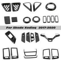Innenleisten Für Skoda Kodiaq 17-20 lenkrad trim abdeckung air outlet scheinwerfer schalter Fenster Schalter panel abdeckung