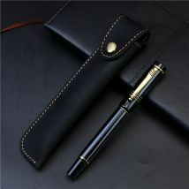 Personalized custom Fountain Pen Exquisite Leather Pen case Birthday gift high-end pen Luxury iridium nib without ink