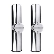 Accesorios para barcos marinos, abrazadera de acero inoxidable para barcos, rieles de soporte para caña de pescar, tubo de 7/8 ''a 1'', accesorios para yates, 2 uds.