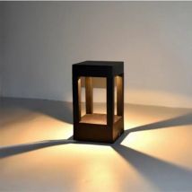 Wasserdichte LED Rasen lampen 15w Cob LED Außen Poller Licht Quadrat Aluminium Außen boden Garten Innenhof Straße Villa Beleuchtung