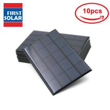 10 stücke x 2W 5V Solar Panel Ladegerät Scheibe Schnelle DIY Outdoor-Batterie Ladegerät Polysilizium Tragbare Solar Zellen reise Tablet Generator