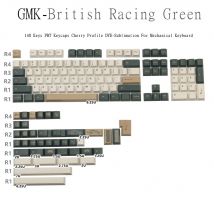 GMK British Racing Green PBT Tastenkappen 140 Schlüssel Kirsche Hohe DYE- Sublimation Mechanische