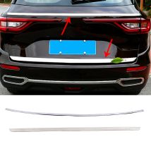 Für Renault Koleos 2017-2021 Hinten Schwanz Stamm Tür Trim Außen Leisten Edelstahl Heckklappe Schutz Für Samsung QM6