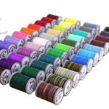 Wax Thread Flat Line 0.6mm/0.8mm(40m)  Handmade Leather Bag Woven Jewelry Polyester  Eco-Friendly Lace Necklace