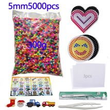 5000 stücke große 5mm Hama Perlen (2 Vorlage 3 Eisen Papier 2 Pinzette) Mini Hama Sicherungs perlen DIY Kinder Lernspiel zeug