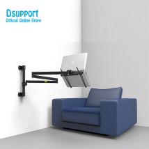 Faltbare Wandhalterung für 13–17 Zoll Laptop, extrem langer Laptop-Kühler mit mechanischem Arm,