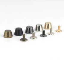 4pcs Bag Feet Handbag Bottom Protection Buckle Bucket Shape Base Studs Spikes Rivets Leather Craft Bag Parts DIY Accessories