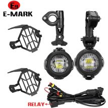 E9 Mark Moto LED Fendinebbia Per BMW R1250GS ADV F800GS R 1250 GS LC Yamaha MT07 MT09 Luce Ausiliaria Assemblie