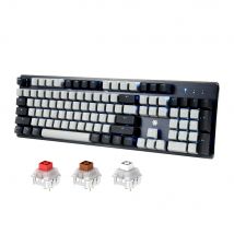 HEXGEARS GK715S Professional Gaming Keyboard 104 Keys Hot Swap Kailh BOX Switch PBT Keycaps Mechanical Keyboard With RGB Backlit