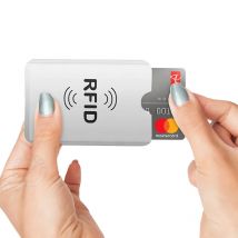 5/10/20 pezzi antifurto protezione della carta di credito bancaria NFC RFID blocco titolare della carta copertura del portafoglio foglio di alluminio ID custodia per biglietti da visita