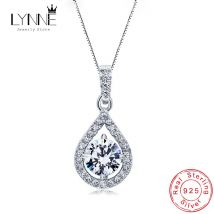 Damen-Schmuck, 925er-Sterlingsilber, feiner AAA-Zirkon, Engel, Tropfen, Wassertropfen, Anhänger, Halsketten, Geschenk, trendige Party, Strass, CZ-Halsband