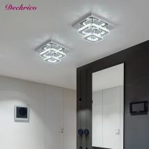 Modern Luxury Crystal Lamp LED Ceiling Pendant 2nd Floor Hall Indoor Chandelier Home Decoration Kitchen Lighting Simple Dimmer