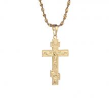 Russisches orthodoxes Christentum Kirche ewiges Kreuz Charms Anhänger Halskette Schmuck Russland Griechenland Ukraine Schmuck