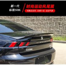 Auto Styling ABS Kunststoff Lackiert Schwarz Weiß Rot Farbe Heckspoiler Stamm Boot Flügel Lip Spoiler Für Peugeot 508 Spoiler 2019 2020