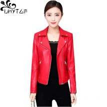 TNLNZHYZ Echtes Herbst Leder Jacke Frauen Qualität Schaffell Elegante Weibliche Kurze Leder Mantel zipper Dünne Große Größe Tops 1335