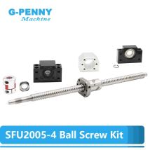 SFU2005 Kit Kabel 5 mm Kugelumlaufspindel SFU 2005 Ende bearbeitete RM2005 gerollte Kugelumlaufspindel + RM2005 Kugelmutter + BK15 BF15 Endstütze + Kupplung
