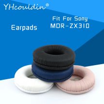 Earpads For Sony MDR-ZX310 MDR ZX310 Headphone Accessaries Replacement Ear Cushions Wrinkled Leather Material