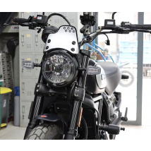 Windschutzscheibe Windschutzscheibe Fliegengitter Schild Windabweiser mit Halterung für DUCATI Scrambler 400 800 ab 2015