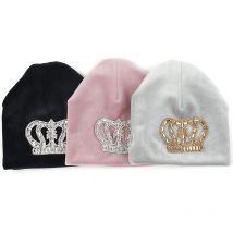 Neugeborenen Winter Weiche Samt Baby Jungen Mädchen Crown Hüte Kappe Warme Baby Haar Fotografie Zubehör Kleinkind Beanies