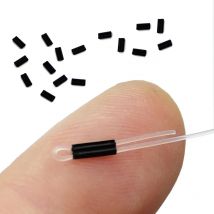 50 sztuk karpi KRIMPS do warkoczy ze sztywą powłoką Mono Leader Crimps 0,6 lub 0,7 mm do urządzeń
