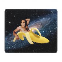 Nicolas Cage In A Banana Mouse Pad with Locking Edge Lovely Gaming Mousepad Anti-Slip Rubber Base Office Computer Desk Mat