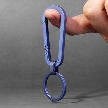 Echt Titan Schlüssel Kette Männer Carbine für Schlüssel Ring Halter Super Leichte TC4 Auto Keychain EDC Luxus Freund Geschenk Gadgets