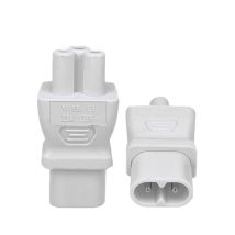 Bolantedz IEC 320 C5 auf C8 AC-Adapter C5-C8 IEC 3-polige Buchse auf 2-polige Abbildung 8-Stecker-Netzteil