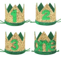 1 Stück Dschungel Safari Happy Birthday Party Kinder Baby ONE 1 2 3 Jahre alt Krone Stirnband Hut Geburtstag Babyparty 1. Geburtstag Party