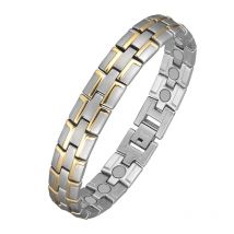 OKtrendy Health Energy Pure Titanium Therapy Bracelet Bangle Relieve Difficulty Sleeping Benefits of Magnetic Bio Energy Stone