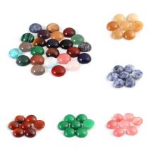 Fashion 10pcs/lot 4/6/8/10/12mm Natural Stone  Cabochons for DIY Ring Earring Bracelet Necklace Making Jewelry Finding