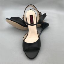 Nero Scarpe Da Ballo Flamenco Argentina Scarpe da Tango pratice scarpe MST6290BLL Dura di Cuoio Suola 7.5 centimetri Tacco 9 centimetri tacco disponibile