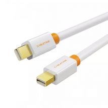 CABLETIME Mini Displayport to Mini DP Cable Mini Display port Adaptor White for Macbook/Mac Lenovo Dell 4K display C051