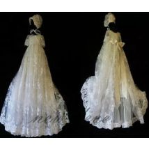 Vintage Baby Mädchen Kleid Taufe 1. Jahr Geburtstag Party Hochzeit Taufe Säuglingskleidung Bebes