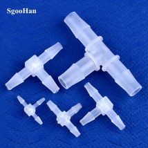 5 ~ 200pcs OD 1.6 ~ 15.8 millimetri PP di Plastica Tee Connettori Giardino Tubo di Irrigazione Comune Acquario Serbatoio Adattatore pompa di aria Tubo Pagoda Giunti