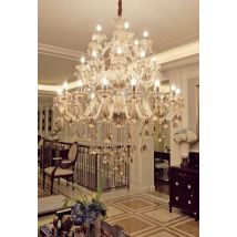 Große Villa 24/32/36/48 Lampen Kristall Kronleuchter Treppe lange Restaurant Hotelhalle Leuchte
