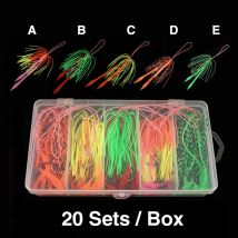 Kabura Jigging Madai Assist Ganci Forti Gomme Tai Gonne in silicone Filamenti Nastri Colori diversi Cursore Maschere Code Zavorra