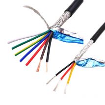 22 20 18AWG 2 3 4 5 6 8-adriges abgeschirmtes Kabel 5 m reiner Kupferkern RVVP-geschirmtes Kabel Anti-Interferenz-PVC-ummanteltes Steuerkabel