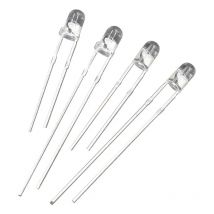 1000PCS 3mm Round Transparent RGB Fast And Slow Flash Directly Inserted LED Lamp Beads Light-Emitting Diode