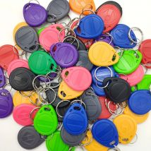 50 Uds 125KHz T5577 EM4305 llaveros regrabables etiqueta RFID duplicada 5200 copia de proximidad tarjeta de acceso ID Token Ring Cloner llavero