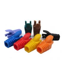 RJ45 CAT6 CAT5e Tappo adattatore Cavo di rete Ethernet Connettore Spine Cappucci RJ45 Cat 5 CAT6 Manicotto protettivo Multicolor