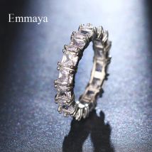 Emmaya Klassische Serie Volle Quadratische Form AAA Zirkonia Zarten Runde Ring Für Weibliche Jahrestag Geschenk Mode Erklärung