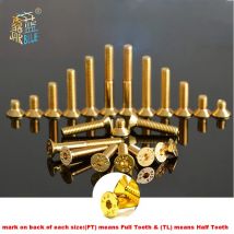 20 Stück M2 M2,5 M3 M4 M5 Senkkopf-Flachkopf-Innensechskantschrauben aus legiertem Stahl, Titanbeschichtung, Goldschraube, Länge 4–35 mm