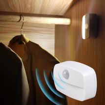 LED unter Schrank Licht Pir Bewegungs sensor Küche Schlafzimmer Licht Auto Ein/Aus Smart Nacht lampe für Kleider schrank Schrank Treppe