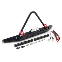 KYX Racing Legierung Frontstoßstange mit Lichtern Lampe Upgrades Teile für 1/10 RC Crawler Car Traxxas TRX-4 TRX4 Axial SCX10 II 90046