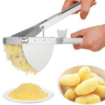 LMETJMA Patate Ricer In Acciaio Inox Patate Masher Heavy Duty Patate Ricer Masher Per Alimenti Per Bambini Frutta Verdura Spremiagrumi KC0154