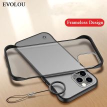 Transluzenten Rahmenlose Telefon Fall für iphone 14 13 Pro Max 12Pro Ultra Dünne Harte Matte Zurück Abdeckung für iphone 11 pro XR Xs Max SE