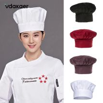 Chef Hut Kochen Einstellbare Männer Küche Baker Elastische Hut Catering Kochen Kappe Gestreiften Klar Hüte Arbeiten Kappe 1pc herd hut