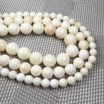 Abalorios de concha Natural, cuentas sueltas redondas de nácar, cuentas de aislamiento para fabricación de joyas, accesorios de collar de pulsera DIY
