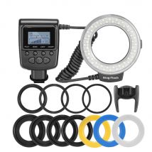 RF-550D 48pcs Makro LED Ring-Bundle mit 8 Adapter Ring für Canon Nikon Pentax Olympus Panasonic DSLR Kamera flash-HD 130