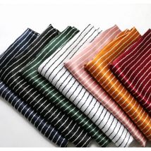 1 Meter x 1,48 Meter Streifen-Satin-Stofffutter, DIY-Schal-Material, Charmeuse